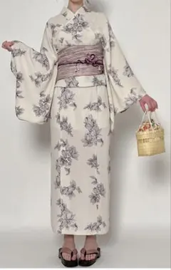 GRLセパレート花柄浴衣・兵児帯セット(ショート)