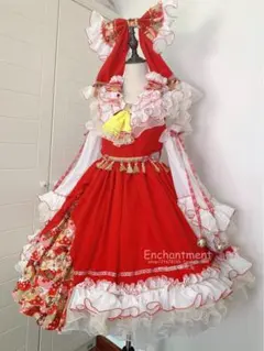 博麗霊夢 コスプレ衣装 Mサイズ 東方Project ウィッグ追加可