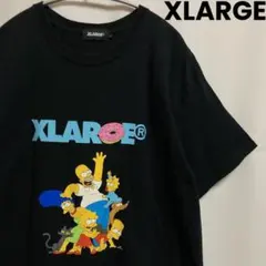 XLARGE エクストララージ 半袖 Tシャツ メンズ コラボ シンプソンズ 黒