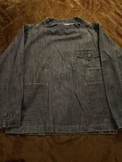 POST OVERALLS BEAMS PLUSデニム プルオーバー スモッグ