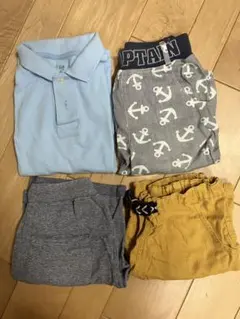 120cm☆GAP 水色ポロシャツ・その他パンツセット