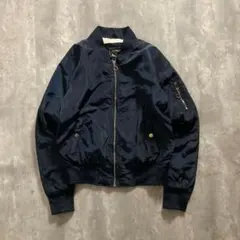 S'DOUBLE x BEAMS ネイビー MA-1ジャケット M y2k - メルカリ