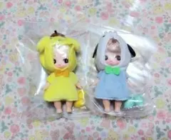 ぷちリカちゃん　サンリオ　プリン＆ポチャッコ