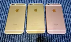 iPhone 6 と 6S 3台セット ゴールド ローズゴールド ソフトバンク