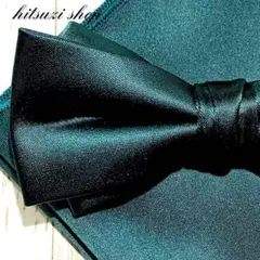 ○緑 蝶ネクタイ メンズ 結婚式 2点セット タキシード フォーマル メンズ