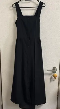 ノースリーブ　ワンピース　ワンピ　ロング丈　きれいめ　ギャル　黒　送料無料