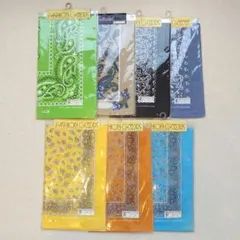 日本製　レトロ　バンダナ　7枚セット