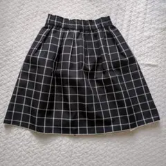 コムサデモード　スカート　リバーシブル チェック