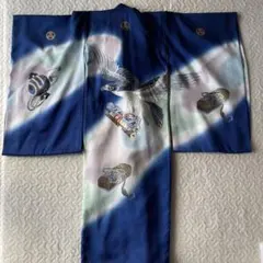 伝統的な和服 鷹 刺繍　七五三　男の子　5歳　正絹