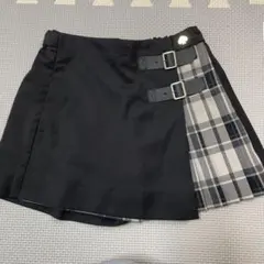 がっきーさまkate spade 黒 チェック柄 キュロットスカート