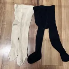 ベビータイツ 3色セット ベージュ ブラック