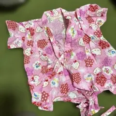 はろうきてぃ 甚平 ピンク 70