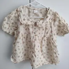 tete a tete 花柄 半袖ブラウス 110