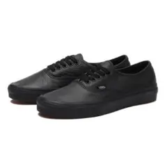 新品サイズ24㎝！VANS オーセンティック (Leather)BLK/BLK