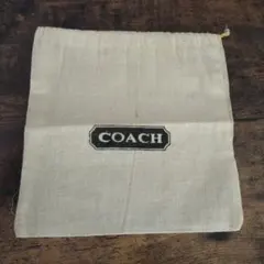 COACH アイボリー巾着袋ミニ