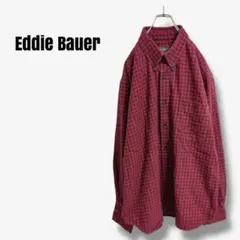 mt012126 エディーバウアー　チェック柄　フランネルシャツ　リラックス