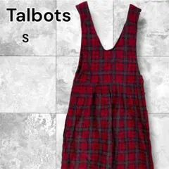 Talbots チェック柄 ジャンパースカート S タルボット レトロワンピース