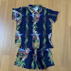 トロピカル柄　キッズアロハ