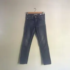 【something】ストレートデニム ダークブルー　ジーンズ　S相当