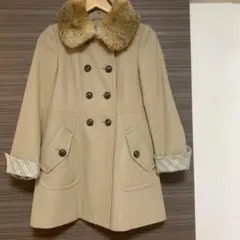 BURBEERY BLUE LABEL ラビットファー　コート