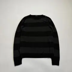 2000s shoulder button fly border knit