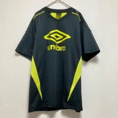 【アンブロ】半袖Tシャツトップス ブラック イエロー メンズ M スポーツウェア