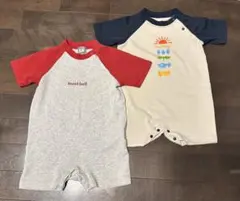 mont-bell ロンパース 2枚セット 80 ラグランのサムネイル
