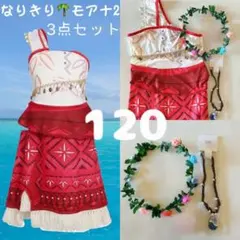 ★新品★モアナ 　2 風　コスプレ　120　ディズニープリンセス