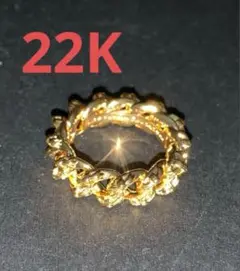 22k ゴールドクロス　リング　 13号