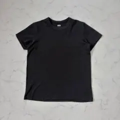 UNIQLO U/半袖Tシャツ/L/黒/コットン/無地/シンプル/クルーネック