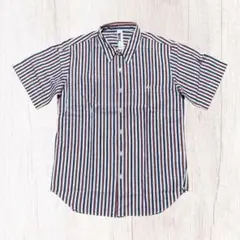 MHL. マーガレットハウエル ストライプ 半袖シャツ コットン S