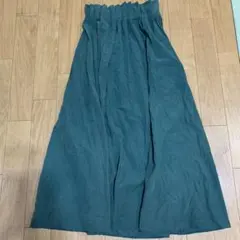 ダークグリーン ロングスカートMサイズCHARMBERRYTIC