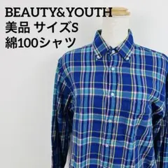 BEAUTY&YOUTH ユナイテッドアローズ 綿100% チェック柄 シャツ