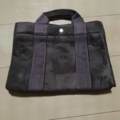 ブラウン スエード風 トートバッグ 小型