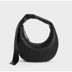 CHARLES & KEITH Toniミニトニーノットクレセントホーボーバッグ