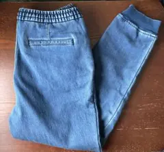 GU 裏起毛　フリース　ジョガーパンツ　デニムＭ