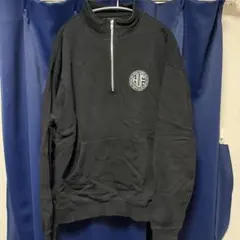 【美品】HUF ブラック ジップアップ トレーナー L