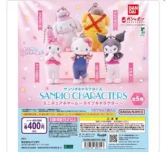 サンリオキャラクターズ ミニチュアチャーム 4体セット