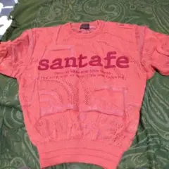 santafe オレンジ クルーネック セーター 03古着