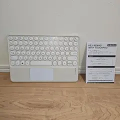 美品★スリコ 3coins Bluetooth ワイヤレス キーボード　ホワイト