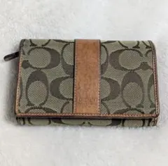 COACH 二つ折り財布 モノグラム柄