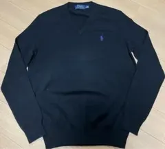 Polo Ralph Lauren Vネック メリノウール セーター ブラック