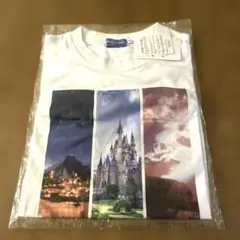 東京ディズニーリゾート　風景柄Tシャツ Mサイズ　ミッキー　シンデレラ城のサムネイル