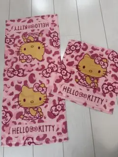 サンリオ　日焼けキティ　フェイス&ハンドタオル　2枚セット　アベイル完売　新品