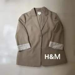 H&M ベージュ テーラードジャケット M