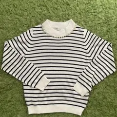 earth music&ecology ストライプニットセーター S
