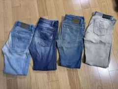DIESELデニムパンツ 4本セット ダメージ加工