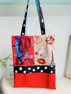 ハンドメイドトートバッグ　一点物