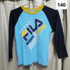 FILA 長袖Tシャツ 140 水色/紺