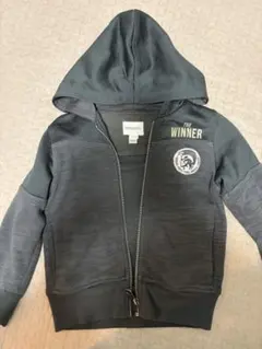 DIESEL ダークグレー フード付きパーカー S